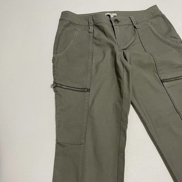 Joie Park Skinny Zippered Utility Pants Green 0 - Picture 11 of 16